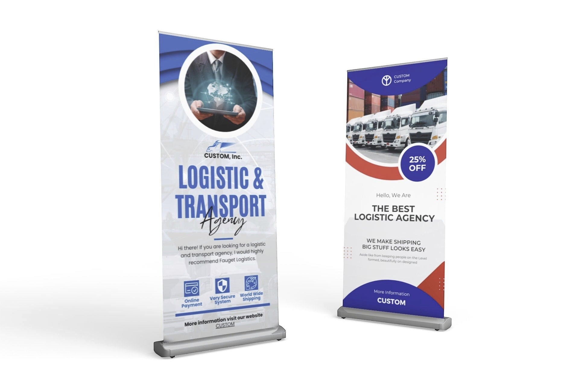 Customizable Retractable Banner — Brand Banner Stand & Roll-Up Print