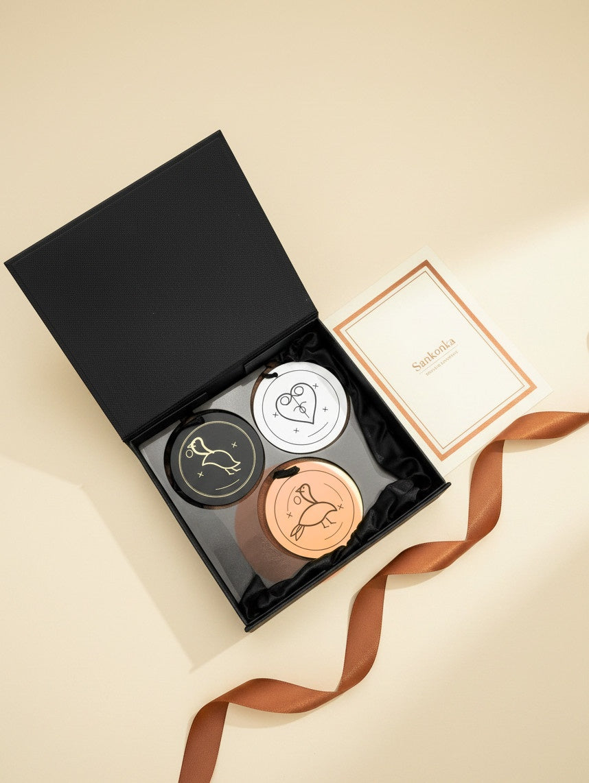 Sankofa Ornament Set of 3 — Personalized Acrylic Keepsakes