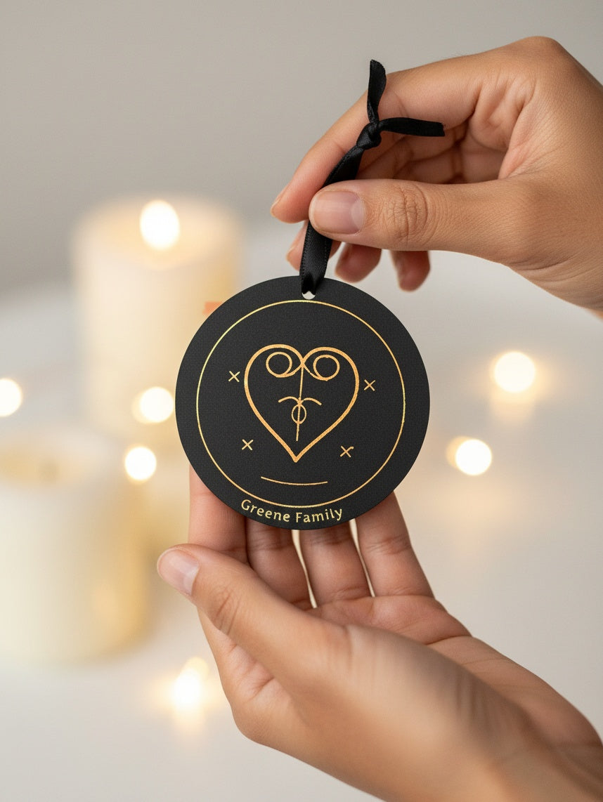Sankofa Ornament Set of 3 — Personalized Acrylic Keepsakes